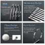 InfiBEST 100Pcs, 13 Sizes,Stainless Steel Exhaust Wrap multifunctional Locking Cable Metal Zip Ties,Perfect for Automotive Parts, Home Repair, Computer Repair and Outdoor Applications
