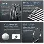 InfiBEST 100Pcs, 13 Sizes,Stainless Steel Exhaust Wrap multifunctional Locking Cable Metal Zip Ties,Perfect for Automotive Parts, Home Repair, Computer Repair and Outdoor Applications