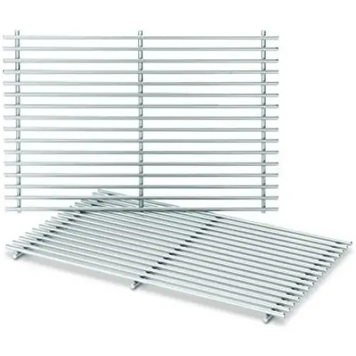Weber-Stephen Products 7639 2pk Stainless Steel Cooking Grate (17.3 x 11.8 x 0.5) Weber-Stephen Products 7639 2pk Stainless Steel Cooking Grate (17.3 x 11.8 x 0.5)