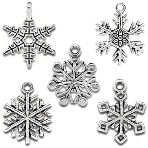 Housweety 50pcs Christmas Tree Pendants Accessories Adornments