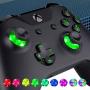 eXtremeRate Multi-Colors Luminated D-pad Thumbsticks Start Back ABXY Buttons (DTF) LED Kit for Xbox One Standard, Xbox One S X Controller 7 Colors 9 Modes Button Control with Classical Symbols Buttons