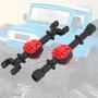 Dilwe Front Axle Housing, Metal Front Rear Axle Housing Accessory Part for MN90/ MN91/ MN45 RC Car Model( Black)