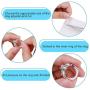 Invisible Ring Size Adjuster with Silver Polishing Cloth ,Jewelry Guard, Tightener ,Spacer, Sizer, Fitter,Reducer for Wide Rings,Multi-Size Ring Resizer,Set of 54+3 PCS