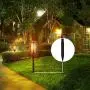 EVOSUMMER 8 PCS X 8.25'' Plastic Ground Spikes,Solar Torch Lights Replacement ABS Plastic Ground Spikes Stake for Christmas Pathway Markers (8 PCS Plastic Spikes) EVOSUMMER 8 PCS X 8.25'' Plastic Ground Spikes,Solar Torch Lights Replacement ABS Plastic Ground Spikes Stake for Christmas Pathway Markers (8 PCS Plastic Spikes)
