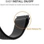 Koreda Compatible with Samsung Galaxy Watch 42mm/Galaxy Watch 3 41mm/Galaxy Watch Active 2 40mm 44mm Bands, 20mm Stainless Steel Mesh Loop Replacement Bracelet Strap for Galaxy Watch Active 40mm