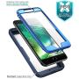 i-Blason Magma Series Case for iPhone 8 Plus 2017/iPhone 7 Plus, Heavy Duty Protection Full Body Bumper Case with Built-in Screen Protector, Includes Removable Beltclip Holster (MetallicBlue)