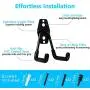 Garage Hooks, 12 Pack Wall Storage Hooks with 2 Extension Cord Storage Straps, Heavy Duty Tool Hangers for Utility Organizations, Wall Mount Holders for Garden Lawn Tools, Ladders, Bike (Black) Garage Hooks, 12 Pack Wall Storage Hooks with 2 Extension Cord Storage Straps, Heavy Duty Tool Hangers for Utility Organizations, Wall Mount Holders for Garden Lawn Tools, Ladders, Bike (Black)