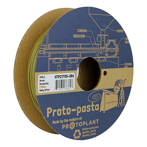 Proto-pasta Composite Brass HTPLA, 1.75mm 500g