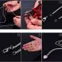 Outus 33 Feet Stainless Steel DIY Link Chain Necklaces with 20 Lobster Clasps and 30 Jump Rings for Jewelry Making (1.5 mm Wide)