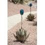 Desert Steel Blue Agave – Metal Cactus Torch – Large