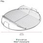 Weber Hinged Cooking Grate Stainless Steel, 22''