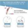 Solo 3 Hinge A1796 Replacement Parts Accessories Repair Kit Compatible with Beats by Dre Solo 3.0 Wireless A1796 Headphones (Rose Gold)