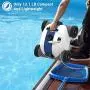 PAXCESS Cordless Automatic Pool Cleaner, Robotic Pool Cleaner with 5000mAh Rechargeable Battery, 90 Mins Working Time, IPX8 Waterproof, Lightweight, Good for Cleaning In-Ground/Above Ground Pool PAXCESS Cordless Automatic Pool Cleaner, Robotic Pool Cleaner with 5000mAh Rechargeable Battery, 90 Mins Working Time, IPX8 Waterproof, Lightweight, Good for Cleaning In-Ground/Above Ground Pool