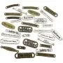 100g Craft Supplies Mixed Letter Words Charms Connector Pendants Beads Charms Pendants for Crafting, Jewelry Findings Making Accessory for DIY Necklace Bracelet (M087)