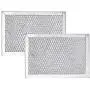 AMI PARTS 5304464105 Filter Microwave Oven Grease Filter [ Packed In Box] Compatible with Frigidaire Stove Replacement - 7-5/8 x 5 x 3/32 inch(2pack)