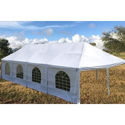 DELTA Canopies 40x20 PVC Frame Tent White - Wedding Party Canopy Shelter