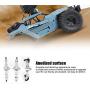 Woyisisi RC Car Front Bridge, for WPL 6WD Front Middle Rear Bridge Assembly Full Metal Upgraded RC Car Accessories Parts(Silver)