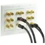 Mediabridge Home Theater Wall Plate w/Binding Posts (7 Pair), RCA (1 Port) & HDMI (1 Port) - Limited TIME Offer: Free Mounting Bracket (3-Gang) - 2-Piece Inset Wall Plate (Part# WP3-B7/S1/HDMI1)