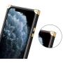 Wollony for iPhone 11 Pro Max Case with Kickstand Ring Holder Square Edge for Hippie Women Retro Bling Soft Protective Metal Reinforced Corners Shockproof Cover for iPhone 11 Pro Max 6.5inch Diamond
