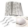 Nose Bridge Strips for Mask, 100 Pieces Aluminum Strips Nose Wire, Adjustable 90MM Metal Flat Nose Clips Wire for DIY Face Mask Making Accessories (100)