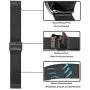 Band Sets for Samsung Galaxy Watch 46mm / Galaxy Watch 3 45mm / Gear S3, TRUMiRR 22mm Solid Stainless Steel Metal + Mesh Loop Strap Quick Release Watchband Replacement for TicWatch Pro 3, Fossil Mens Gen 4 Explorist