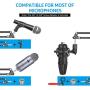 InnoGear Heavy Duty Microphone Stand with Mic Microphone Windscreen and Dual Layered Mic Pop Filter Suspension Boom Scissor Arm Stands for Blue Yeti,Blue Spark and Other Mic