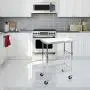 Seville Classics Stainless-Steel Professional Kitchen Work Table Cart Utility NSF-Certified Storage, 24'' W x 20'' D x 36'' H, Chrome Seville Classics Stainless-Steel Professional Kitchen Work Table Cart Utility NSF-Certified Storage, 24'' W x 20'' D x 36'' H, Chrome