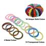 32 Colors 3D Pen PLA Filament Refills, Each Color 10 Feet, Total 320 feet, Pack with 4 Finger Caps by Mika3D