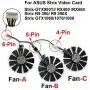 inRobert 87mm T129215SU Graphics Card Cooling Fan for ASUS Strix GTX980Ti/R9390/RX480/RX580 Video Card Cooler (Fan-C)