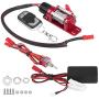 Metal Winch,Delaman 1/10 Scale RC Model Vehicle Crawler Car Accessory Metal Winch with Remote Controller Auto Parts
