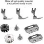 Akozon Sewing Machine Accessories 27pcs, Multifunction Presser Foot Spare Parts Accessories for Sewing Industrial Flat Bed Regular Spare Parts Tool Set Akozon Sewing Machine Accessories 27pcs, Multifunction Presser Foot Spare Parts Accessories for Sewing Industrial Flat Bed Regular Spare Parts Tool Set