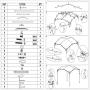 Mefo garden 12 x 12 ft Outdoor Patio Swan Gazebo Canopy for Backyard, Iron, 250gsm Polyester Canopy, Blue