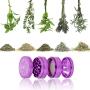 DCOU New Design Premium Aluminium Herb Grinder 2.2 Inches 4 Piece Metal Grinder with Pollen Catcher with Carved Flower