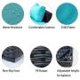 Rattaner Outdoor PE Wicker Furniture Set 7 Pieces Patio Garden Conversation Cushioned Seat Couch Sofa Chair Set-Turquoise Cushion