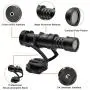 Comica CVM-VM10II Full Metal Compact On Camera Cardioid Directional Mini Shotgun Video Microphone for Smartphone iPhone,Huawei,DJI Osmo,SonyA9/A7RII/A7RSII,GH4/ GH5, and DSLR Camera(Black)