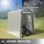 Happybuy Portable Storage Shed 6x8x7.8 ft, Shed in A Box with Roll up Door, Storage Shelter Logic Portable Garage Shelter Steel Metal Peak Roof Grey for Motorcycle Garden Patio Storage Happybuy Portable Storage Shed 6x8x7.8 ft, Shed in A Box with Roll up Door, Storage Shelter Logic Portable Garage Shelter Steel Metal Peak Roof Grey for Motorcycle Garden Patio Storage