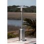 Fire Sense Stainless Steel Pro Series Patio Heater with Wheels | Uses 20 Pound Propane Tank | 46,000 BTU Output | Weighted Base | Portable Outdoor Heat Lamp