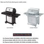 Hongso 13 3/4 Inch Gas Grill Cast Iron Burner Replacement Parts for Charbroil 463240804, 463247004, 463261406, Centro, Kirkland, Thermos Models, 3-Pack, (CBD901)