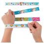 Fun Express Unicorn Metal Slap Bracelets - 12 Pieces