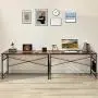 Alecono Simple Computer Desk with 8 DIY Hooks Writing Desk Home Office Desk with Strong Black Metal Frame Suitable for Home or Office Industrial Style 47'' Caramel Alecono Simple Computer Desk with 8 DIY Hooks Writing Desk Home Office Desk with Strong Black Metal Frame Suitable for Home or Office Industrial Style 47'' Caramel