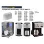 GoldTone Brand 8-12 Cup Coffee Filter & Set of 12 Charcoal Water Filters fits Cuisinart Coffee Maker and Brewers. Replaces your Cuisinart No.4 Cone Reusable Coffee Filter & Cuisinart Water Filter
