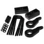 Heavy Metal Suspensions - Fits 1995-1999 Chevrolet Tahoe (4WD) Adjustable 1'' to 3'' Front Torsion Keys + 2'' Rear Blocks + Extended U-Bolts High Strength Carbon Steel Lift Kit