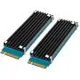 GLOTRENDS M.2 Heatsink for 2280 M.2 SSD with Silicone Thermal Pad (2 pcs) GLOTRENDS M.2 Heatsink for 2280 M.2 SSD with Silicone Thermal Pad (2 pcs)