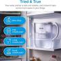 LEVOIT LV110WP Water Pitcher Replacement Filters (3 Pack), 5-Layer Filtration, Safe BPA-Free Purifier Reduce Odor, Chlorine, Lead & Heavy Metals, White