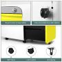 Dprodo 3 Drawers Mobile File Cabinet with Lock, Metal Filing Cabinet for Legal & Letter Size, Locking File Cabinet for Home & Office Full-Exte
