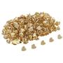 Prettyia 300 Pieces Star Heart Head Split Pin Metal Brads Paper Fasteners for Scrapbook Paper Craft Card Making Kids DIY Craft Gold