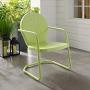 Crosley Furniture CO1001A-KL Griffith Retro Metal Outdoor Chair, Key Lime