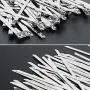 InfiBEST 100Pcs, 13 Sizes,Stainless Steel Exhaust Wrap multifunctional Locking Cable Metal Zip Ties,Perfect for Automotive Parts, Home Repair, Computer Repair and Outdoor Applications