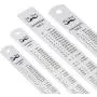 Mr. Pen Steel Rulers, 6, 8, 12, 14 inch Metal Rulers, Pack of 4