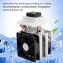 12V Semiconductor Refrigeration Cooling System 72W Thermoelectric Peltier Air Cooling Dehumidification System with Fan for Small Space Cooling etc